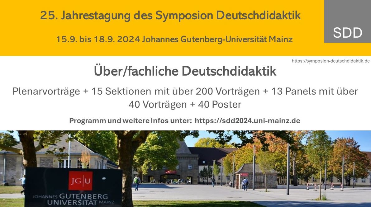 25. Jahrestagung des Symposium Deutschdidaktik (2024)